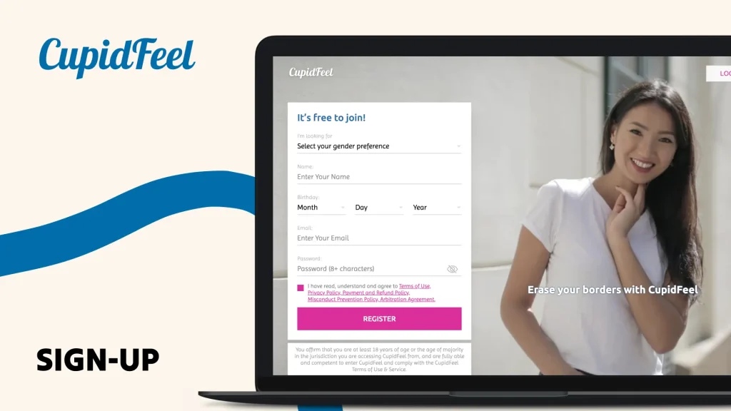 Cupidfeel Sign Up